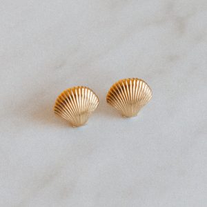 Kolczyki Golden Seashell