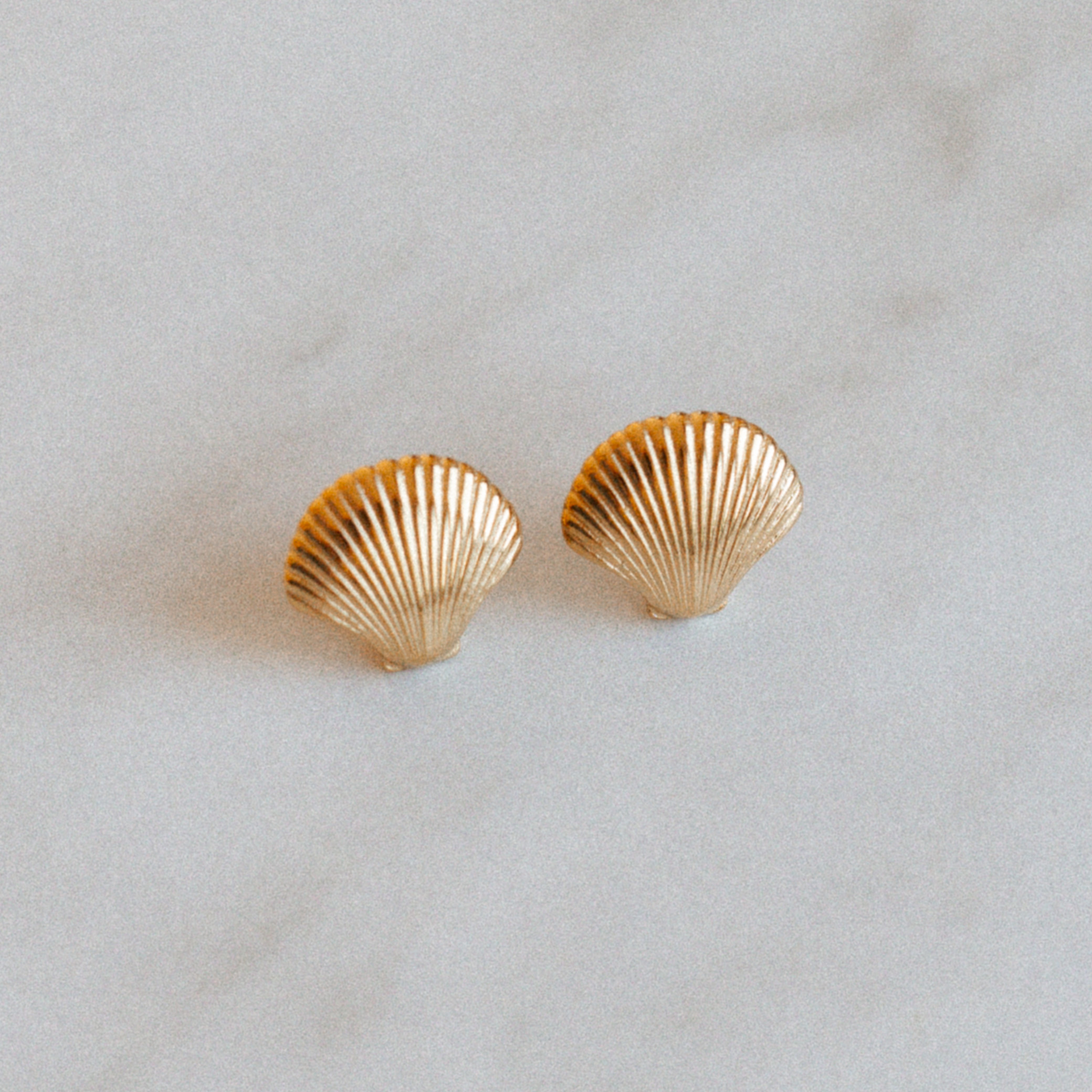 Kolczyki Golden Seashell