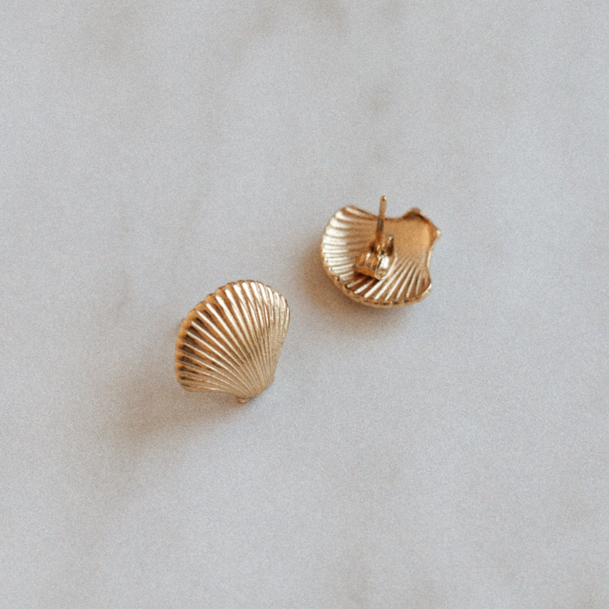 Kolczyki Golden Seashell - obrazek 2