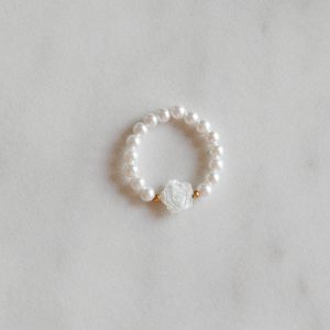 Pierścionek Flower of Pearls